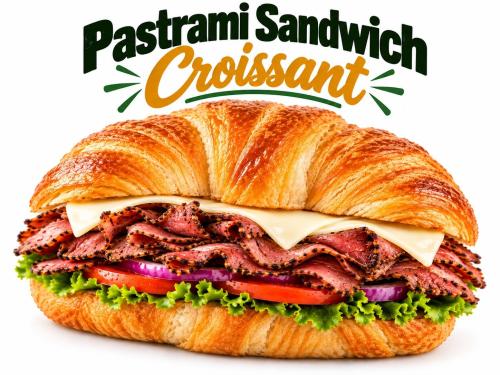 Pastrami & cheese Croissant
