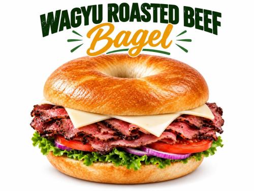 Wagyu Roast Beef Sandwich Bagel