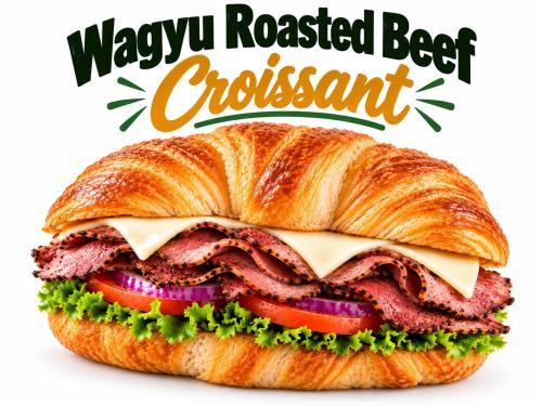 Wagyu Roast beef & cheese Croissant