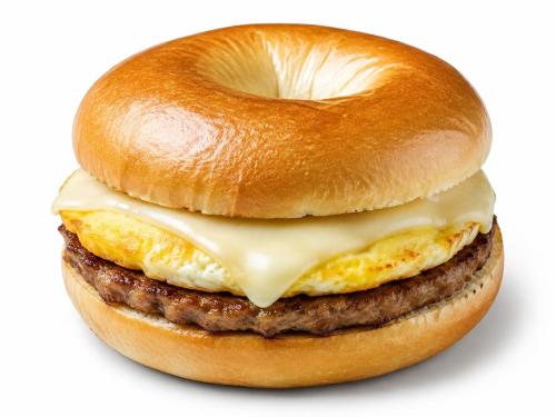 Sausage, egg & cheese Bagel