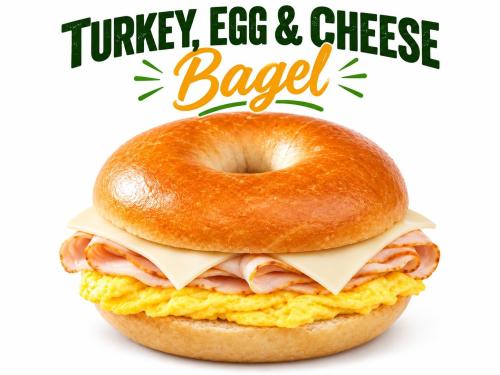 Bagel turkey, egg & cheese